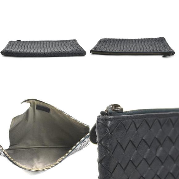 BOTTEGA VENETA Clutch bag pouch in intrecciato leather black men's w0939a - Picture 3 of 5
